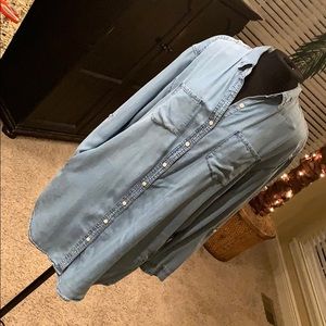 Thread & Supply Light Blue Long Sleeve Dress